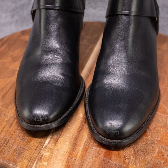 Cole Haan Boots Women 10 B Black Comfort Soles Air Heels Harness Zip D32427 - Picture 2 of 10